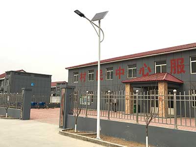 保定清苑西林水村太陽能路燈